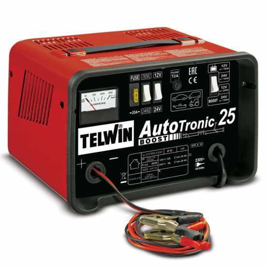 Telwin Autotronic 25 Boost - Cargador de bater&iacute;a de coche y mantenedor - bater&iacute;a de plomo 12/24V