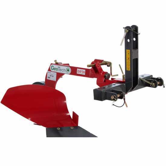GeoTech DP20 - Arado monosurco para tractor con estructura reforzada - Para tractores con enganche de tres puntos