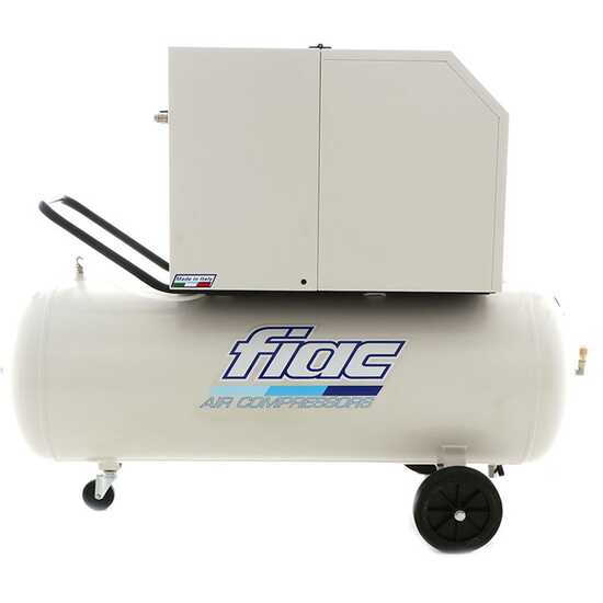 FIAC Silent AB200/360M - Compresor de aire el&eacute;ctrico monof&aacute;sico de correa, silencioso - Motor 3 HP - 200 L