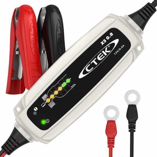 CTEK XS 0.8 - Carigador de bater&iacute;a y mantenedor de carga autom&aacute;tico - bater&iacute;a de 12V - 6 etapas