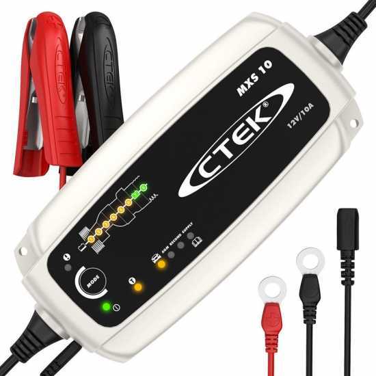 CTEK MXS 10 - Cargador de bater&iacute;a 12 V - 8 fases autom&aacute;tico - oficina, caravana, barcos, coches