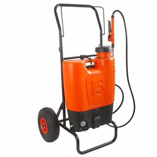 Stocker 1247 - Pulverizador de mochila con carro - 15L - 12V - 10Ah