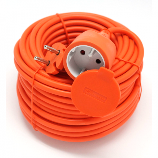 Cable el&eacute;ctrico de 15mt - Tapa cubre-enchufe - 16A 230V - 3200W