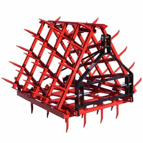 Rastra de dientes fijos serie media AgriEuro EPM60 - de arrastre - 60 dientes plegable - 300cm