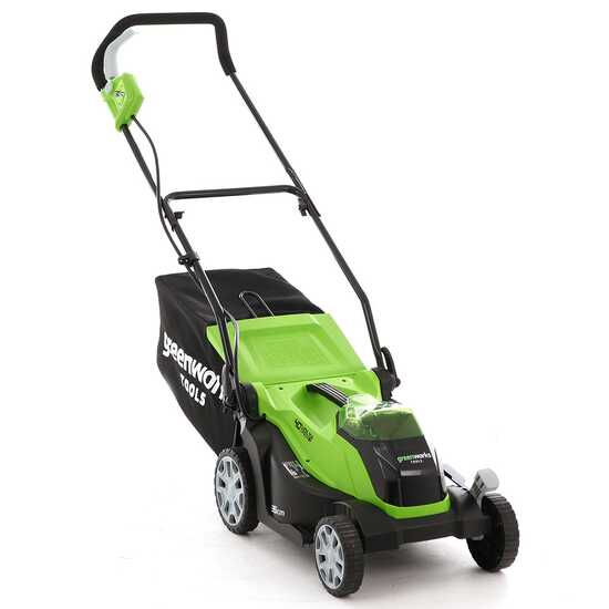 Cortac&eacute;sped el&eacute;ctrico de bater&iacute;a Greenworks G40LM35 40V - cm 35 - Bater&iacute;a 4 Ah