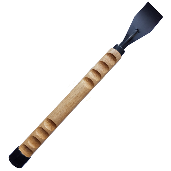 Raspador para limpieza y mantenimiento del subchasis de m&aacute;quinas y tractores cortac&eacute;sped