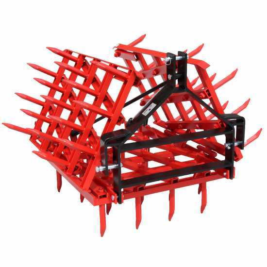 Rastra de dientes fijos serie pesada reforzada AgriEuro EPPR50 - de arrastre - 50 dientes - 250cm