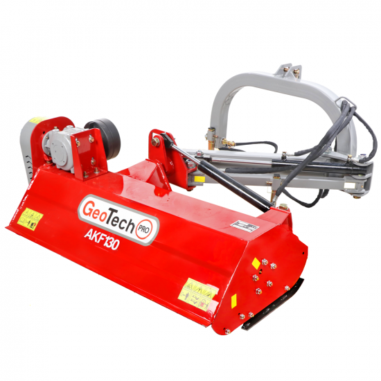 GeoTech Pro AKF130 - Trituradora lateral para tractor con brazo - Serie ligera