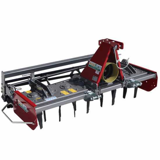 Grada rotativa RF170 - ancho de trabajo 170 cm - 16 cuchillas Serie ligera - Rodillo de jaula