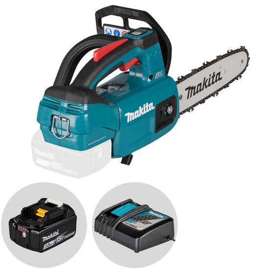 Makita DUC254 - Electrosierra de bater&iacute;a 18V 3Ah - Espada de 25cm