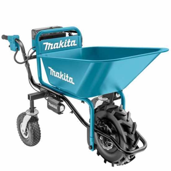 Carretilla el&eacute;ctrica de ruedas Makita DCU180, con bandeja - SIN BATER&Iacute;A NI CARGADOR