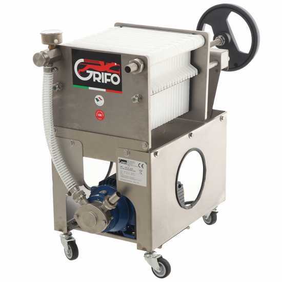 Grifo Professional FCP20-Olio  - Filtro para aceite - de cartones y 20 placas - bomba INOX Liverani