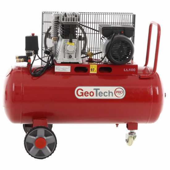 Geotech BACP100-10-3 - Compresor el&eacute;ctrico de correa - Motor 3 HP - 100 l - 10 bar