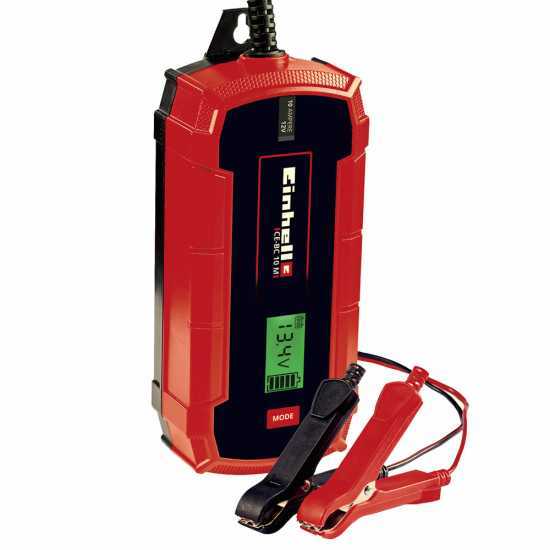 Einhell CE-BC 10 M - Cargador de batería automático coche - 12V - batería para coche moto hasta 200A