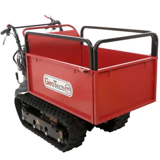 Carretilla de orugas GeoTech Pro GeoPorter H-540E Hydro - Caj&oacute;n hidr&aacute;ulico extensible 500 kg