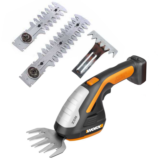Worx WG801E.9 - Tijera cortacésped de batería 4 en 1 - BATERÍA Y CARGADOR NO INCLUIDOS