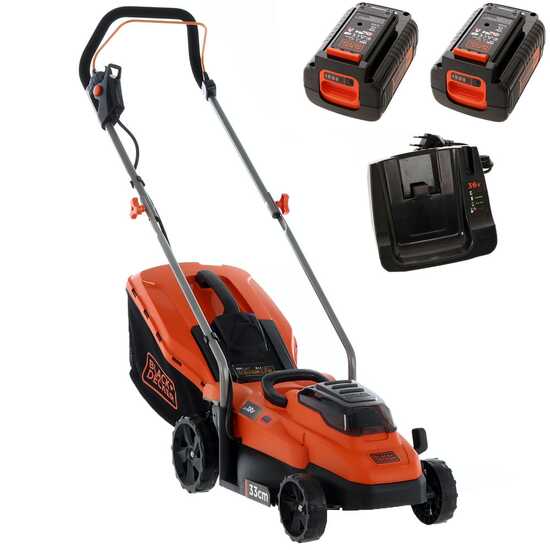 Cortac&eacute;sped el&eacute;ctrico de bater&iacute;a Black &amp; Decker BCMW3336L2-QW - 36V 2.5Ah