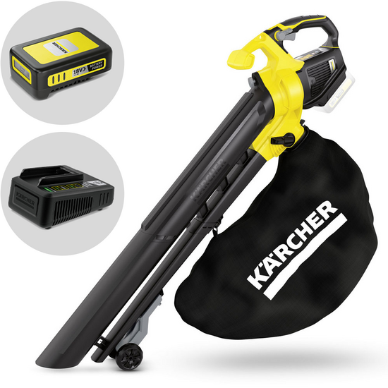 Karcher BLV 18-200 - Soplador y aspirador de hojas de batería 18V 2.5Ah