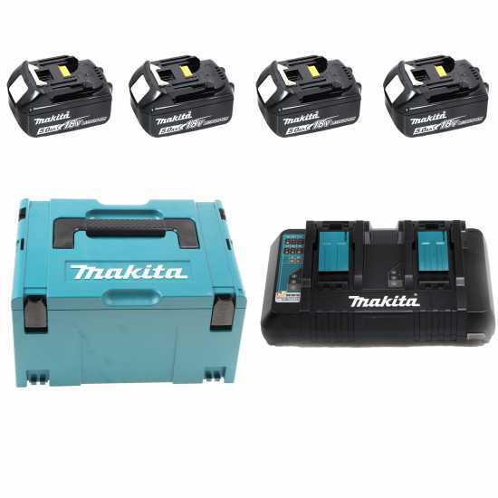 Makita KIT ENERGY 18V 5Ah Li BL1850Bx4 +DC18RD