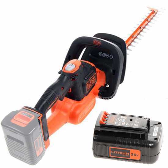 Cortasetos de batería Black+Decker BCHTS3625L1 - 36V 2,5 Ah - Espada de 55 cm