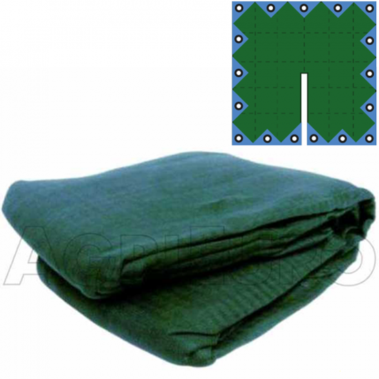 1 manto resistente a espinas y a rasgones para la aceitunas m 10x10 con hendidura, 95g/m2