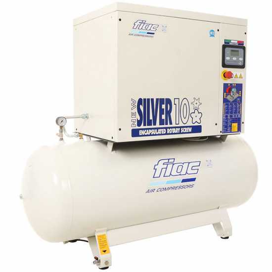 FIAC New Silver 10/300 - Compresor rotativo trif&aacute;sico de tornillo silencioso - Motor 10 HP 