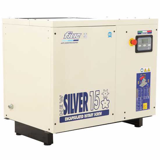 FIAC New Silver 15 - Compresor rotativo trif&aacute;sico de tornillo silencioso - Motor 15 HP 