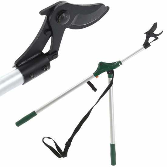 GeoTech FGP-110 - Tijeras cortarramas con barra alargadora / manillar largo