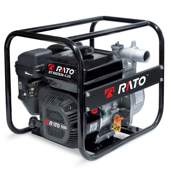 Motobomba de gasolina RT100ZB26-5.2Q motor R270 con oil sensor