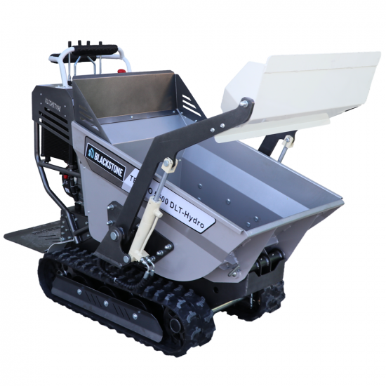 Blackstone TB-PRO 5500 DLT-Hydro - Carretilla de orugas con caj&oacute;n dumper hidr&aacute;ulico de 500 kg - Cambio hidrost&aacute;tico
