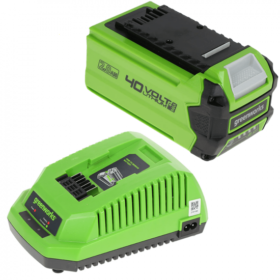 Starter kit GreenWorks 40V 2Ah Bater&iacute;a + cargador