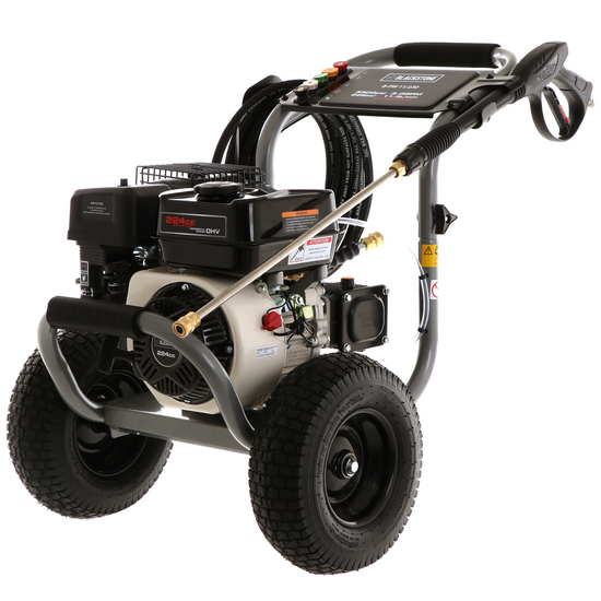 BlackStone B-PW 11/230 - Hidrolimpiadora de gasolina - 228 bar - 678 L/h - Motor DH225 - con bomba Annovi &amp; Reverberi