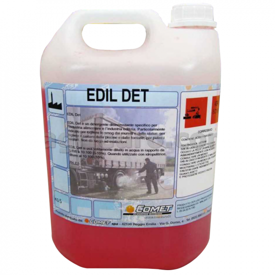 Detergente concentrado profesional para hidrolimpiadora Comet Edil Det - 5 L