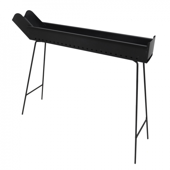 Mille BBQ-100 Go - Barbacoa de carb&oacute;n para pinchos - 100x14cm