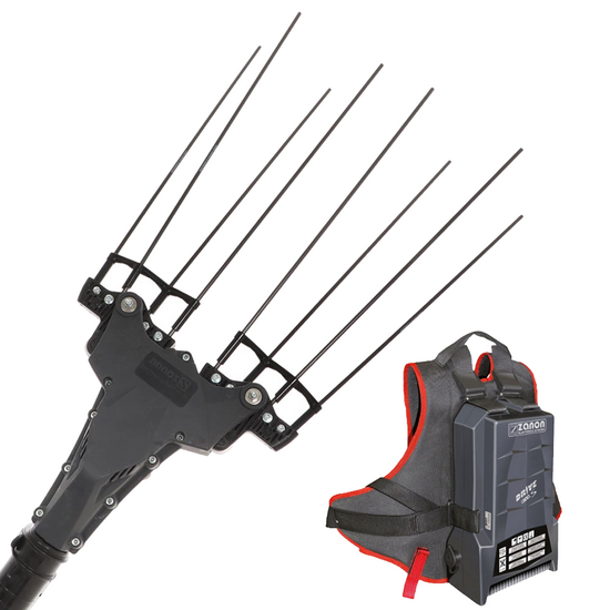 Zanon Murcielago R AL300 - Vareador de acitunas el&eacute;ctrico de bater&iacute;a de litio - P&eacute;rtiga telesc&oacute;pica 210 - 340 cm - 50.4 V 15.9 Ah