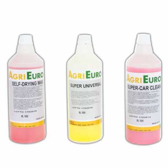 Juego 3 detergentes profesionales para hidrolimpiadoras - espec&iacute;ficos para la limpieza de coches y similares - 3 botes de 1 L