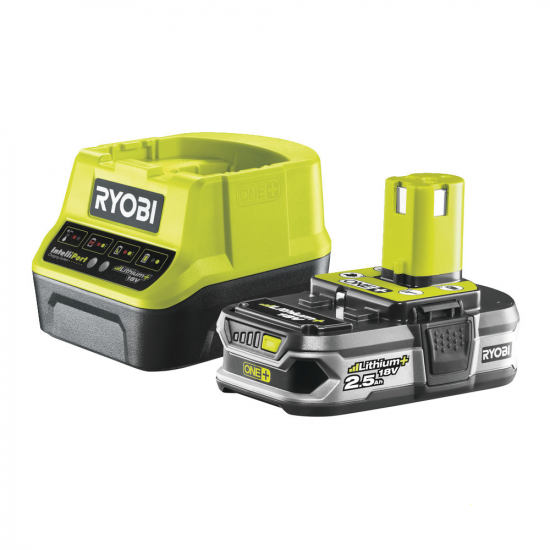 Batería de litio RYOBI - 18V - 2,5Ah + cargador