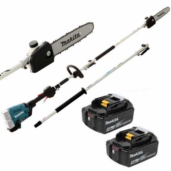 Podadora de bater&iacute;a 36V multifunci&oacute;n Makita DUX60 con p&eacute;rtiga de 108 cm - Bater&iacute;e 2x18V 3Ah