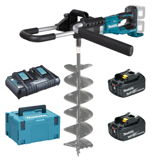 Makita DDG461Z - Ahoyador de batería - 18Vx2 5Ah - BROCA NO INCLUIDA