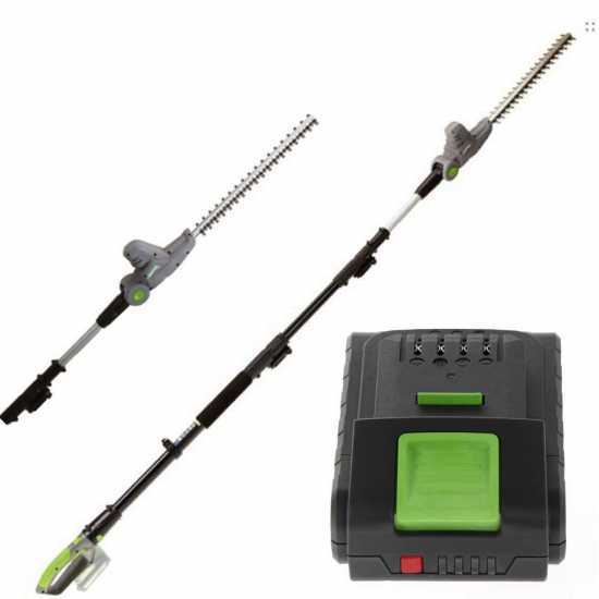Cortasetos el&eacute;ctrico orientable Verdemax TT20 - Bater&iacute;a 20V 2.0 Ah