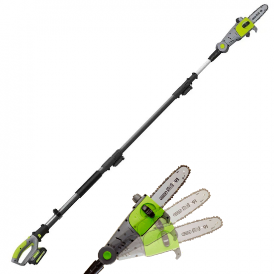 Podadora telesc&oacute;pica el&eacute;ctrica de bater&iacute;a Verdemax PT20 - de 20V - 2AH