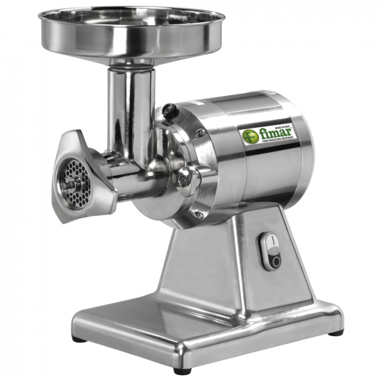 Fimar TC12TS - Picadora de carne eléctrica - 400 V - 1 HP - Grupo de trituración en acero inoxidable - sin inversor de marcha