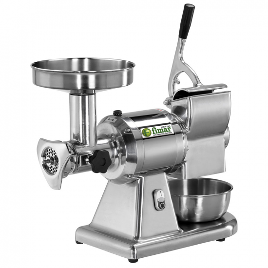 Fimar TC12T  - Picadora de carne el&eacute;ctrica - Rallador integrado - grupo de trituraci&oacute;n en inox -400V