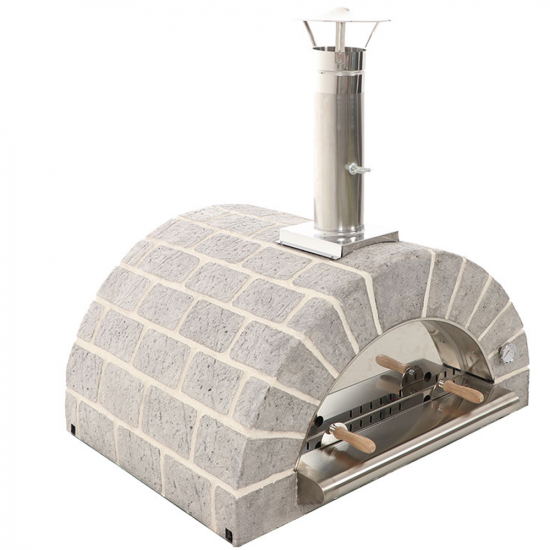 Horno de le&ntilde;a para pizza para exterior Family Stone Grigio - 4 pizzas