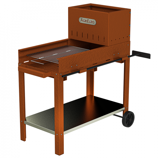 Top Line Flipper 50 - Barbacoa para le&ntilde;a y carb&oacute;n de corten