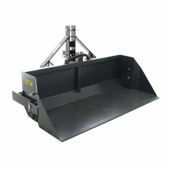 BlackStone B-PAL H 160 - Pala trasera hidr&aacute;ulica para tractor - de 160 cm - Capacidad 700 kg