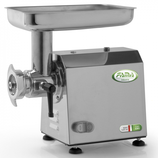 Fama TI12 - Picadora de carne el&eacute;ctrica - Cuerpo y unidad de triturado en Inox  - 230V