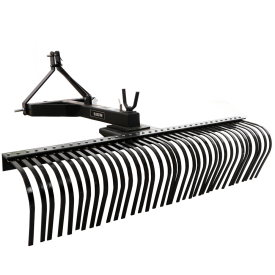 Blackstone B-HLRK 210 - Rastrillo para tractor pesado con enganche de 3 puntos - Serie Heavy Duty