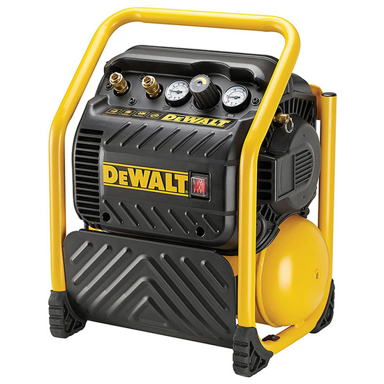 DeWalt DPC10QTC-QS - Compresor de aire eléctrico portátil monofásico, sin aceite - Motor 1.5 HP - 9.4 L