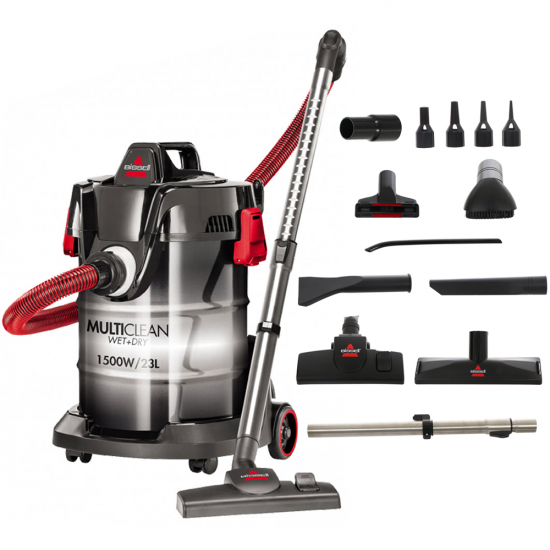BISSELL Wet&amp;Dry Drum - Bid&oacute;n aspirador 2 en 1 - 23L - 1500W - con funci&oacute;n soplador